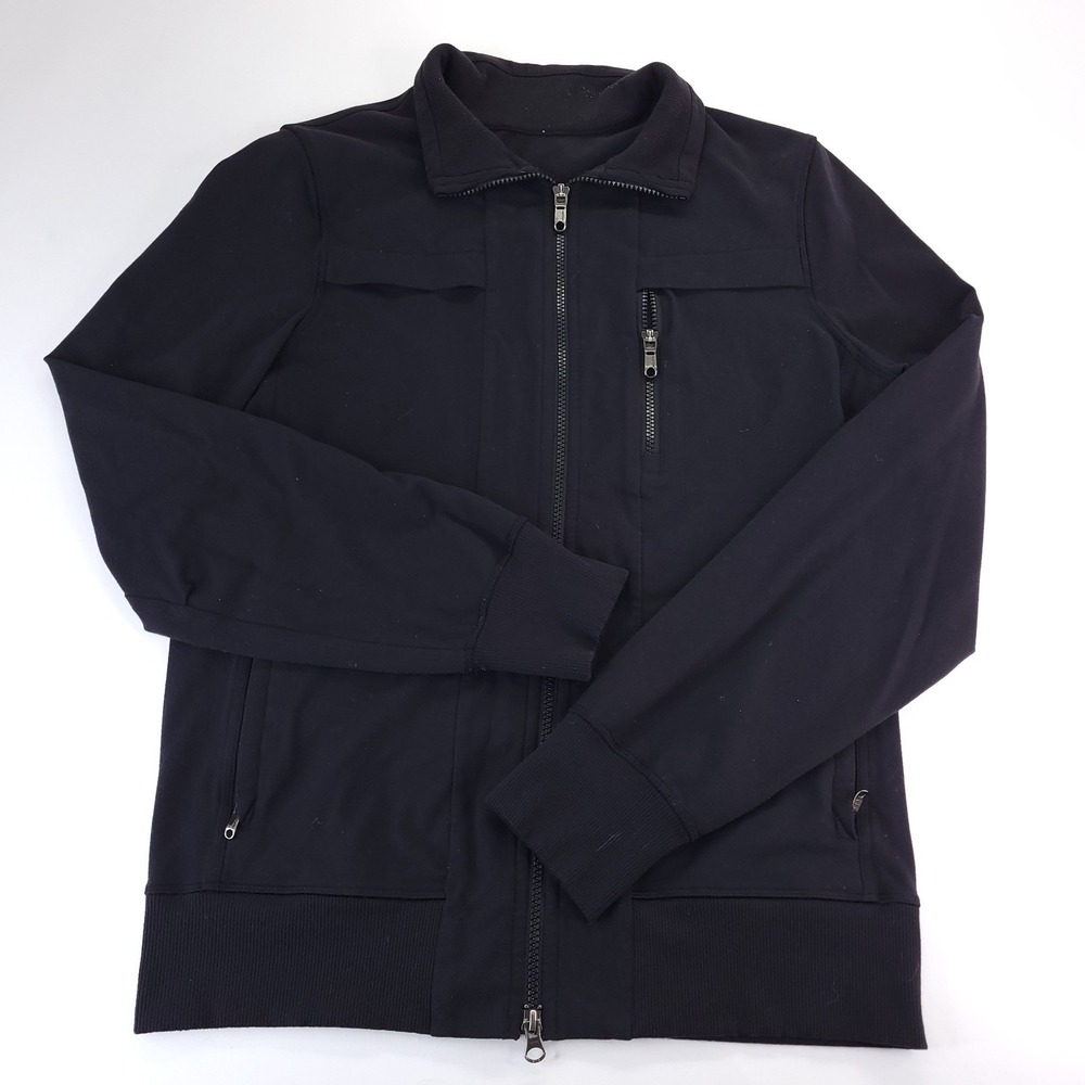 Men's Black Zip-Front Jacket